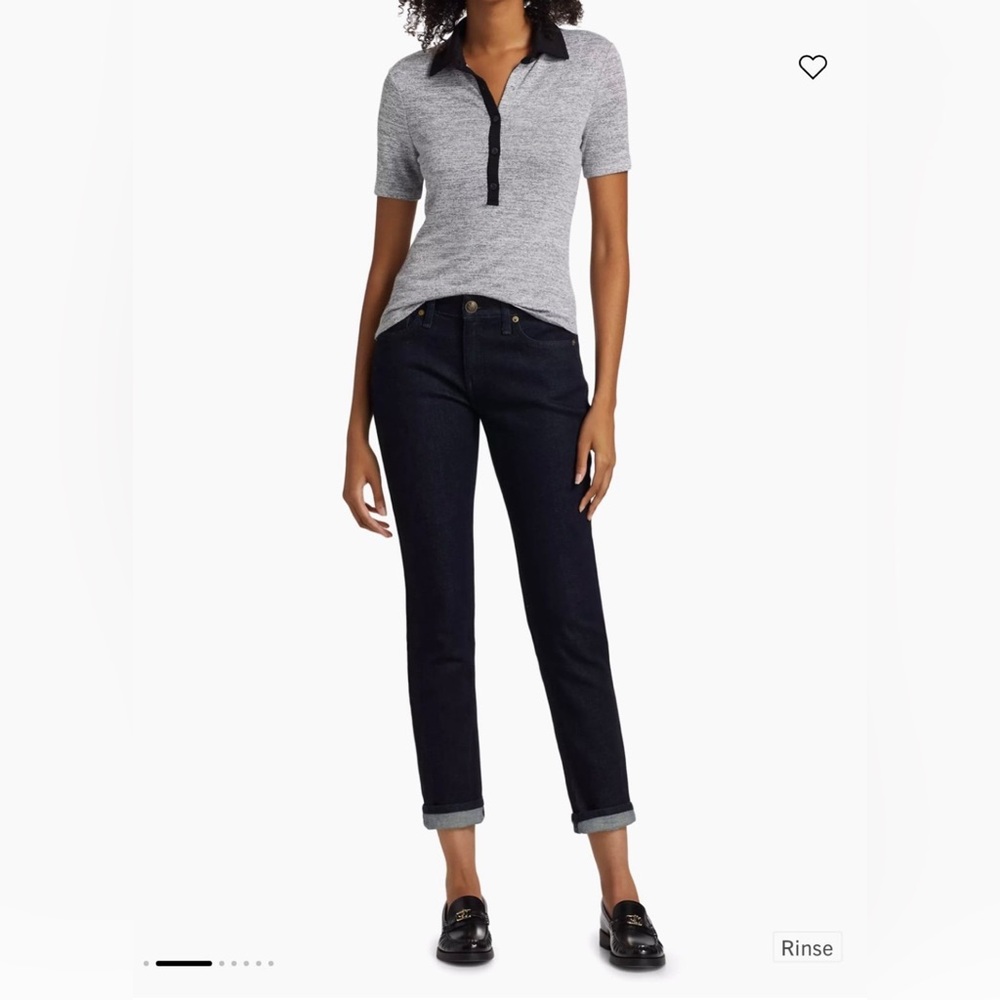 rag & bone Dre Low Rise Slim Boyfriend Jeans in Rinse. Women SZ 27. New w/o tag